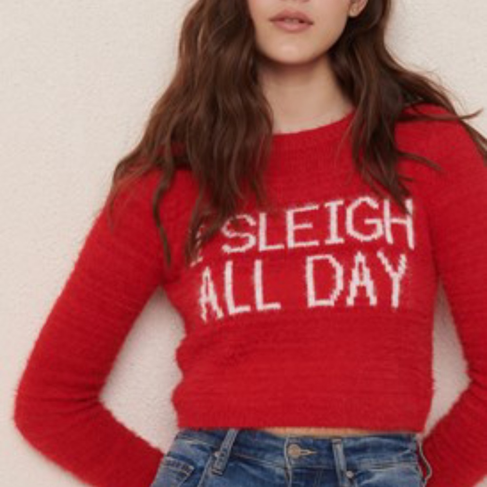 NWT "I SLEIGH ALL DAY" Sweater